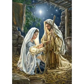 5D Christmas Nativity Scene Diamond Painting Kits for Adults Beginner