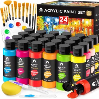 Acrylic Paint Set，Art Craft Paints Gifts for Adults Kids Artists Beginners