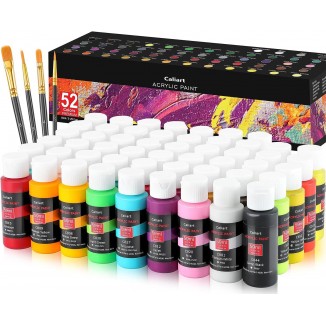 Caliart Acrylic Paint Set,Artists Kids Students Beginners & Painters