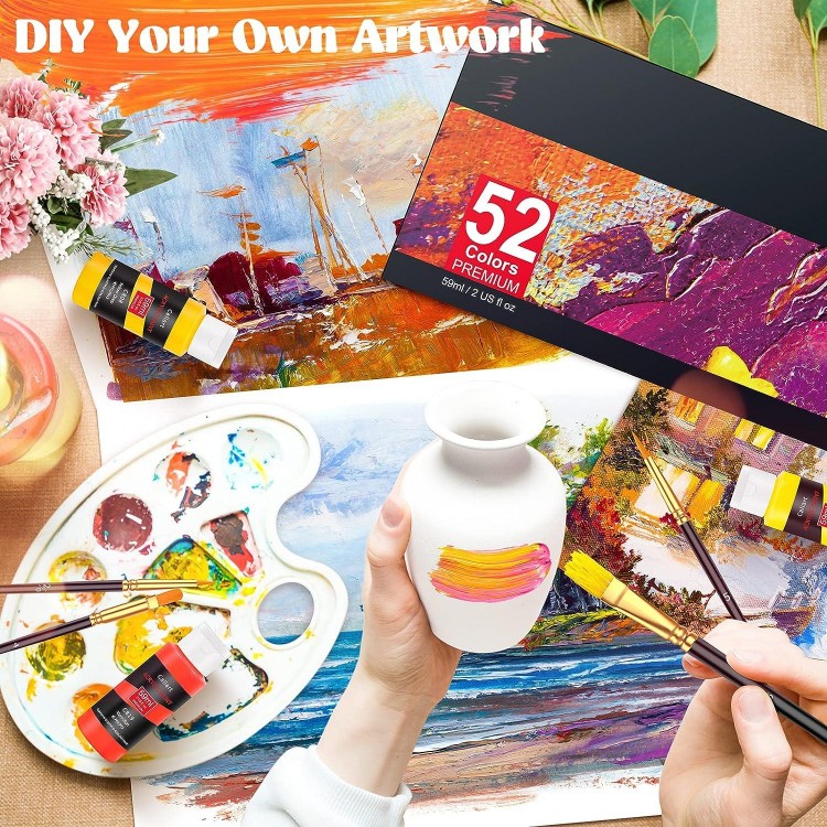 Caliart Acrylic Paint Set,Artists Kids Students Beginners & Painters