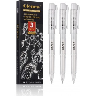 QionewGel Pen Set, 3 Pack, 1mm Extra Fine Point Pens