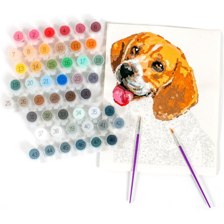 Paintable Pictures Paint Pets Edition Kit Custom Paint by Number Technology
