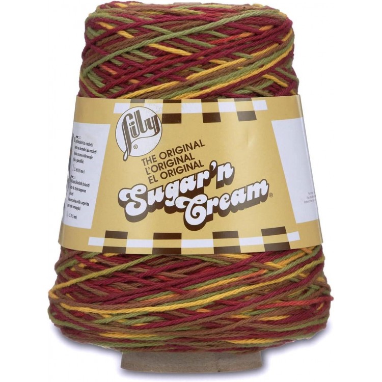 Lily Sugar N Cream Cones Autumn Leaves Ombre Yarn - Cotton