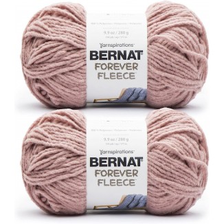 Bernat Forever Fleece Yarn - 2 Pack of 280g/9.9oz - Polyester - 194 Yards