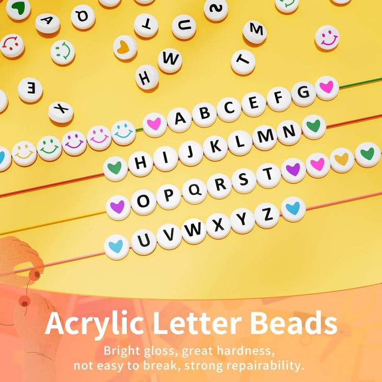 ARTDOT 1400 PCS Letter Beads, 28 Styles 