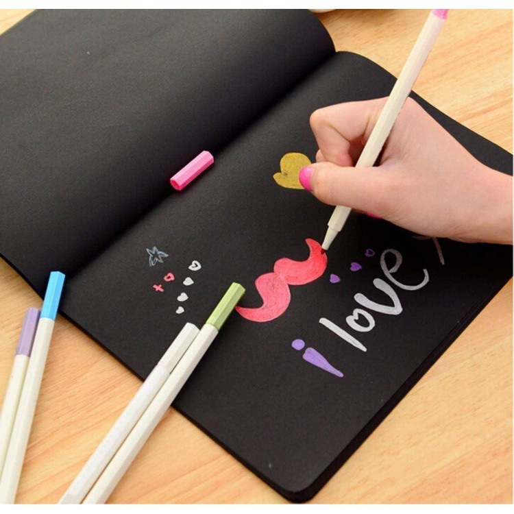 PuTwo Set of Marker pens Coloured Pencils DIY for Photo Scrapbook Album use