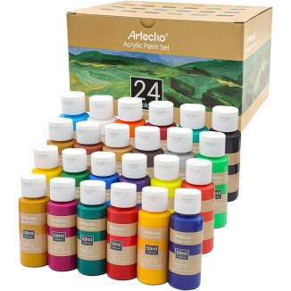 Artecho Acrylic Paint Set Colors, Art Craft Paint for Art,Paint for Canvas