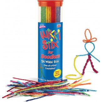 Wikki Stix Doodler, Fidget Toy Plus Arts & Crafts for Kids; Non-Toxic Waxed Yarn