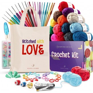 Hearth & Harbor Crochet Kit for Beginners Adults, Kids and Professionals