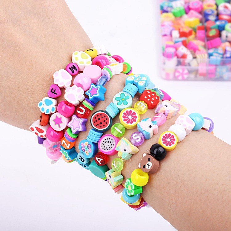 1000PCS Polymer Clay Beads Bracelet Making kit