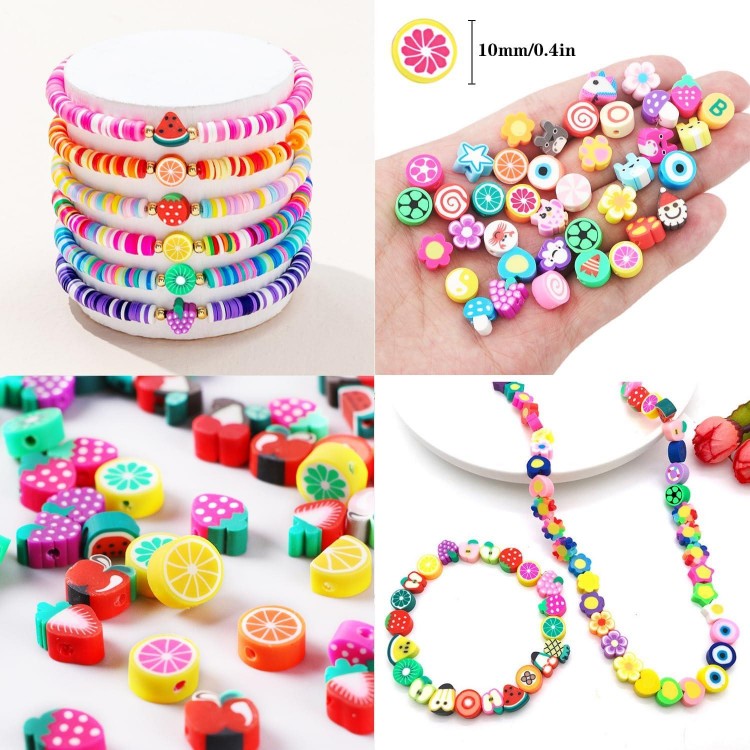 1000PCS Polymer Clay Beads Bracelet Making kit