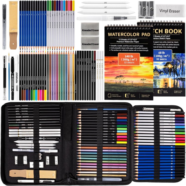 Drawdart Art Supplies Drawing Pencils Set