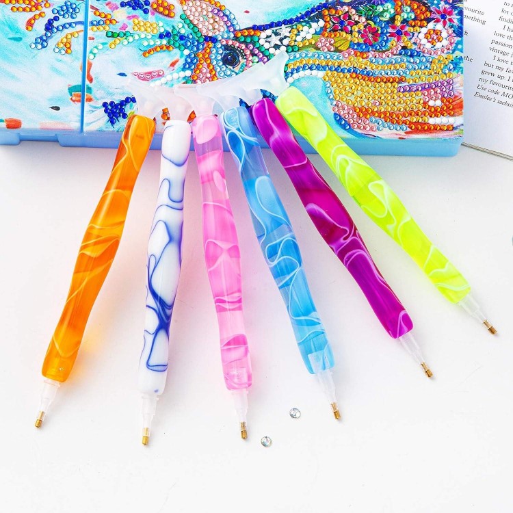 Diamond Painting Pen, Handmade Resin Diamond Painting Pens with Glue