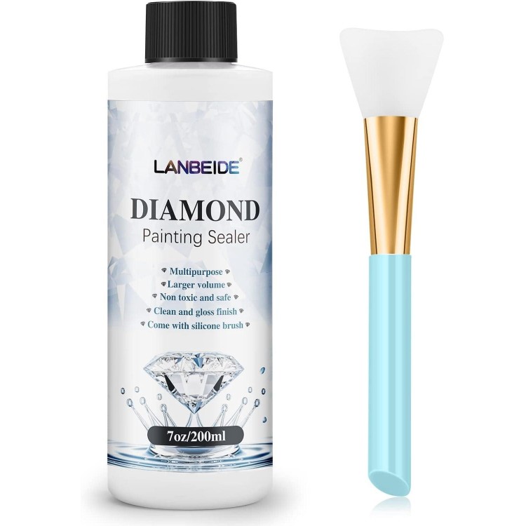 LANBEIDE 5D Diamond Painting Glue Sealer Permanent Hold Shine Effect Conserver