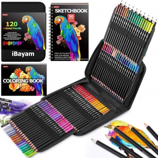 iBayam 123-Pack Colored Pencils Set