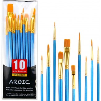 Acrylic Paint Brush Set,Watercolor Brushes Painting Brush Nylon Hair Brushe