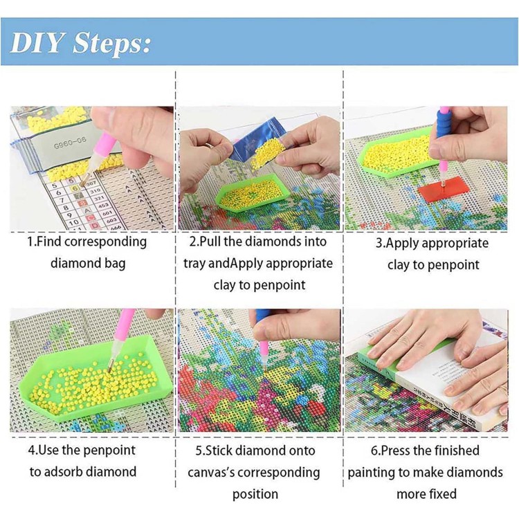 CHWGLFGG Diamond Painting Kits for Adults Beginners,DIY 5D Diamond Art Kits