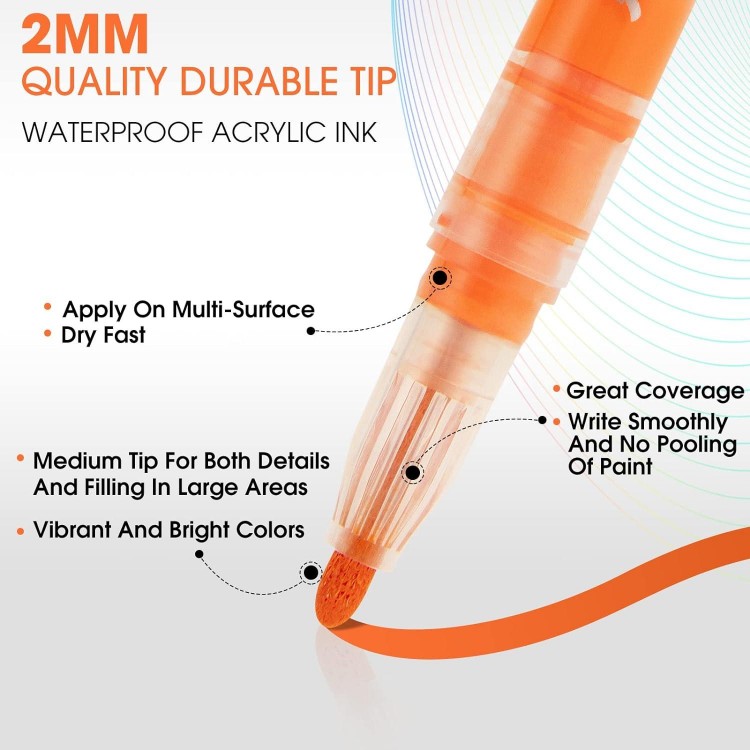 Acrylic Paint Pens Markers Waterproof Paint Pens
