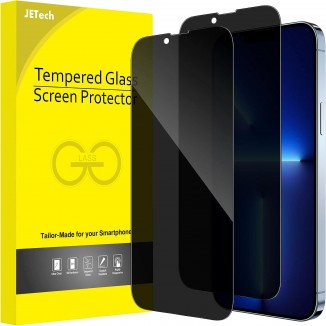 JETech Privacy Full Coverage Screen Protector for iPhone 13 Pro Max 6.7-Inch, Anti-Spy Tempered Glass Film