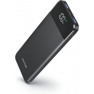 Charmast Portable Charger, USB C Battery Pack, 3A Fast Charging 10400mAh Power Bank LED Display