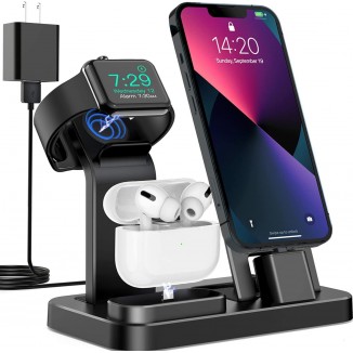 3 in 1 Charging Station for Apple Products, Removable Charging Stand for iPhone Series AirPods Pro/3/2/1, Charging Dock
