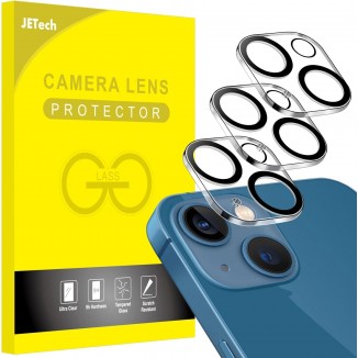 JETech Camera Lens Protector for iPhone 13 6.1-Inch and iPhone 13 mini 5.4-Inch, 9H Tempered Glass, HD Clear