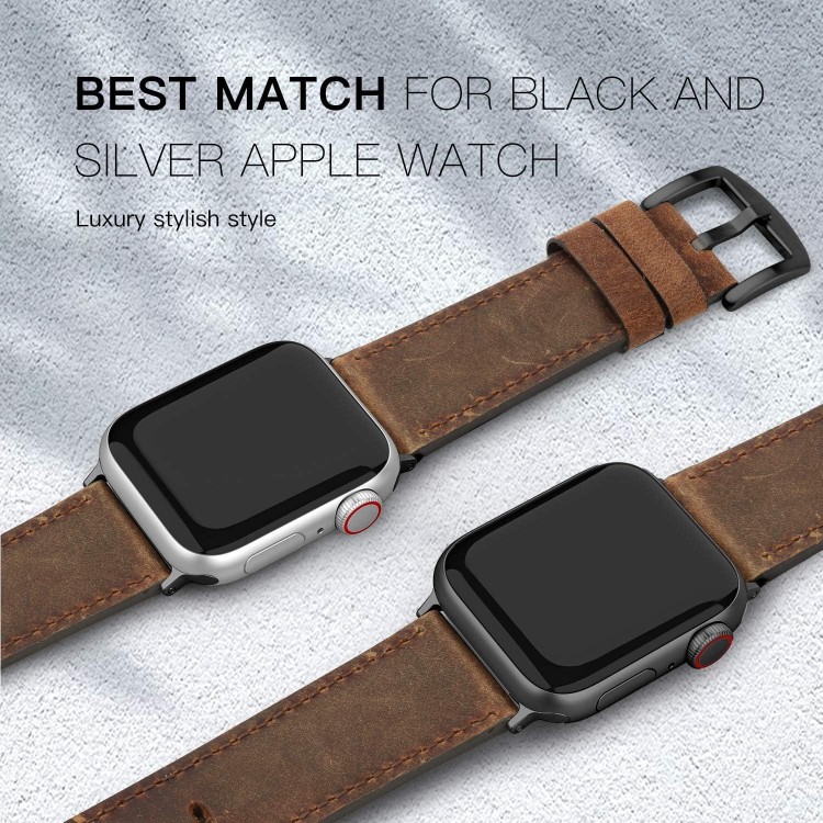 EDIMENS Leather Bands Compatible with Apple Watch