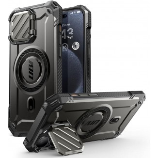 SUPCASE UBMag XT for iPhone 15 Pro Max Case 6.7 with Camera Cover, Heavy Duty Rugged Case