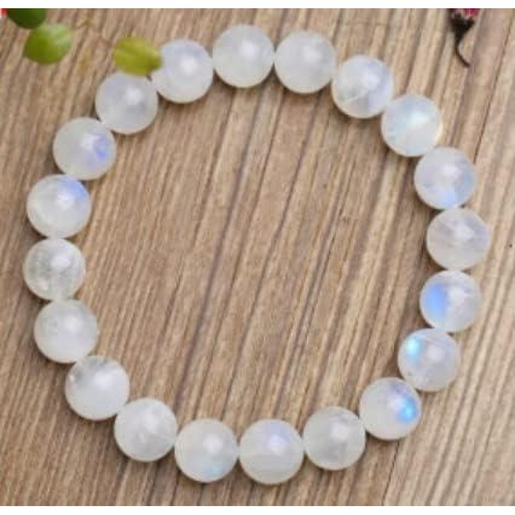 10MM Moonstone Bracelet for Men Women | Fits for 7-7.5 Wrist