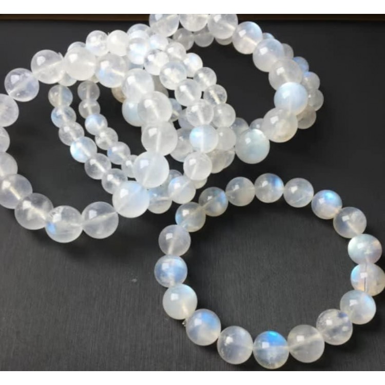 10MM Moonstone Bracelet for Men Women | Fits for 7-7.5 Wrist