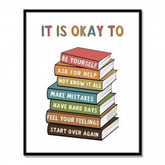 It Is Okay To Feel, Boho Classroom Decor, My Feelings, Classroom Poster