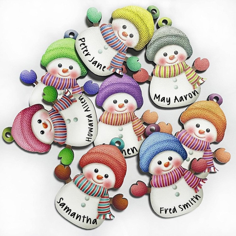 2023 Personalized Christmas Ornaments Set Of 8