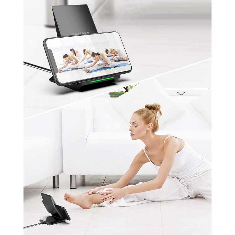 Fast Wireless Charger,NANAMI Qi Certified Wireless Charging Stand