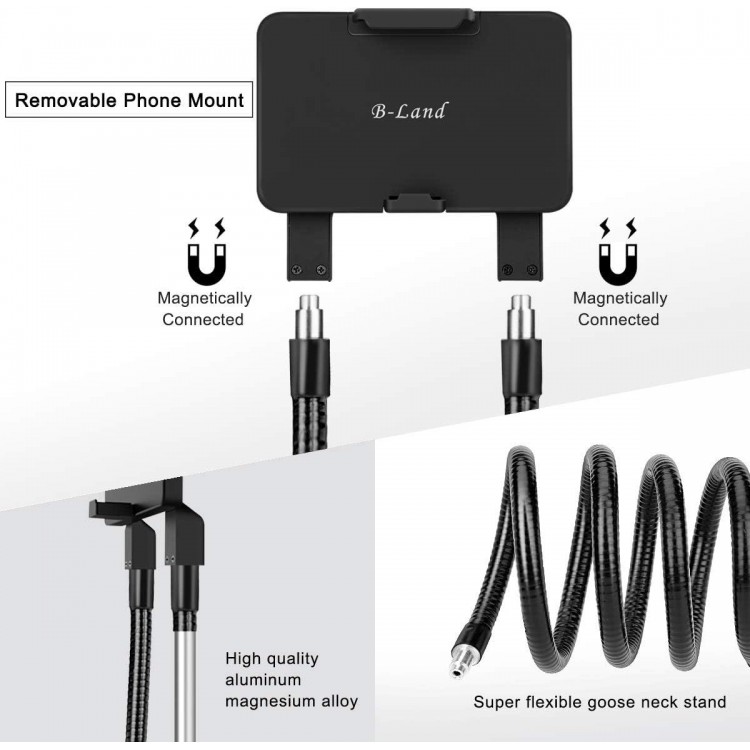 B-Land Cell Phone Holder, Universal Mobile Phone Stand, Lazy Bracket