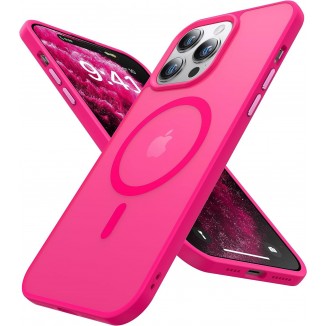 kocanasi magnetic for iphone 13 pro max case slim translucent matte case for iphone 13 pro max phone case hot pink 67