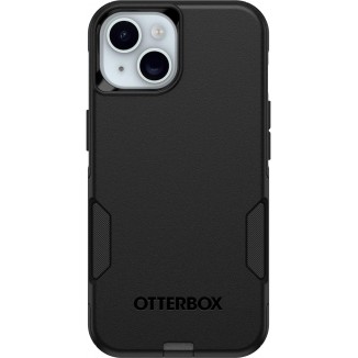 OtterBox iPhone 15, iPhone 14, and iPhone 13 Commuter Series Case - BLACK, slim & tough, pocket-friendly, with port protection