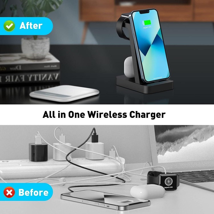 Charger Station for iPhone Multiple Devices - 3 in 1