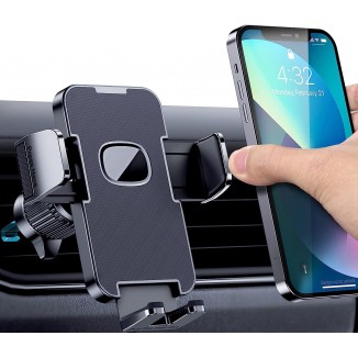 CINDRO Car Vent Phone Mount for Car [Military-Grade Hook Clip] Phone Stand for Car [Thick Cases Friendly] Air Vent Clip Cell Phone Holder