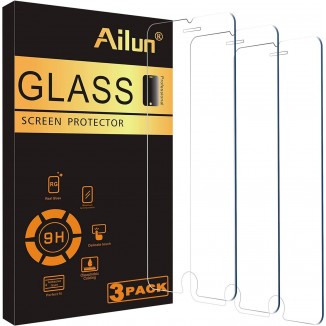 Ailun Screen Protector for iPhone 8 Plus,7 Plus,6s Plus,6 Plus, 5.5 Inch 3Pack Case Friendly Tempered Glass