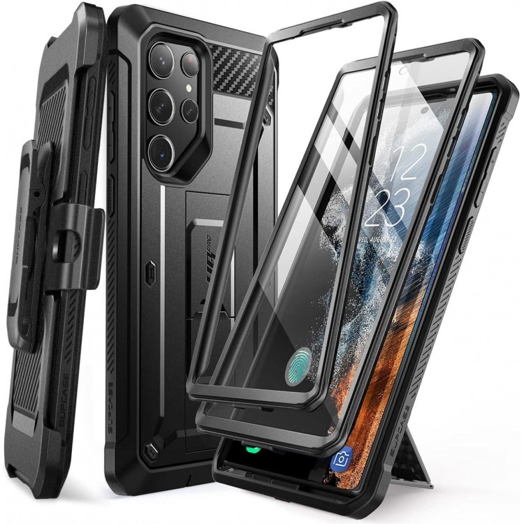 SUPCASE Unicorn Beetle Pro Case for Samsung Galaxy S23 Ultra 5G, Full-Body Dual Layer Rugged Belt-Clip