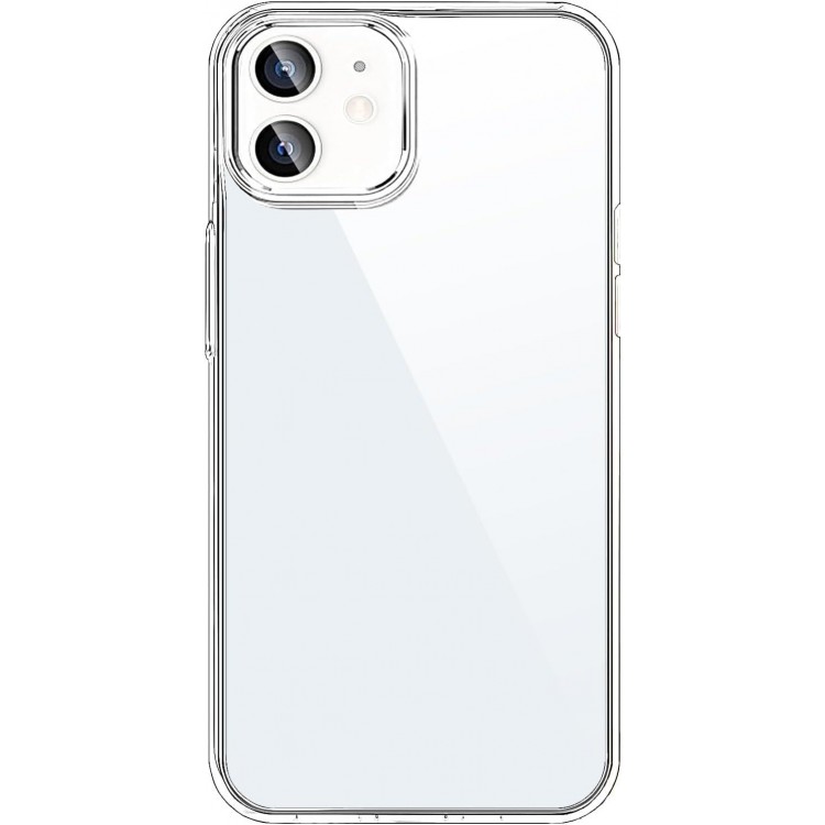 TENOC Phone Case Compatible for iPhone 12 & iPhone 12 Pro, Clear Case Shockproof Protective Bumper Slim Cover 6.1 Inch