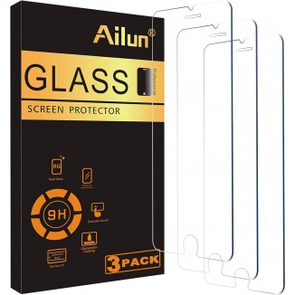 Ailun Screen Protector for Apple iPhone 8,7,6s,6 [4.7-Inch] 3Pack, 2.5D Edge Tempered Glass Case Friendly