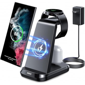 Wireless Charger for Samsung Phones Watch Earbuds, for Multiple Devices