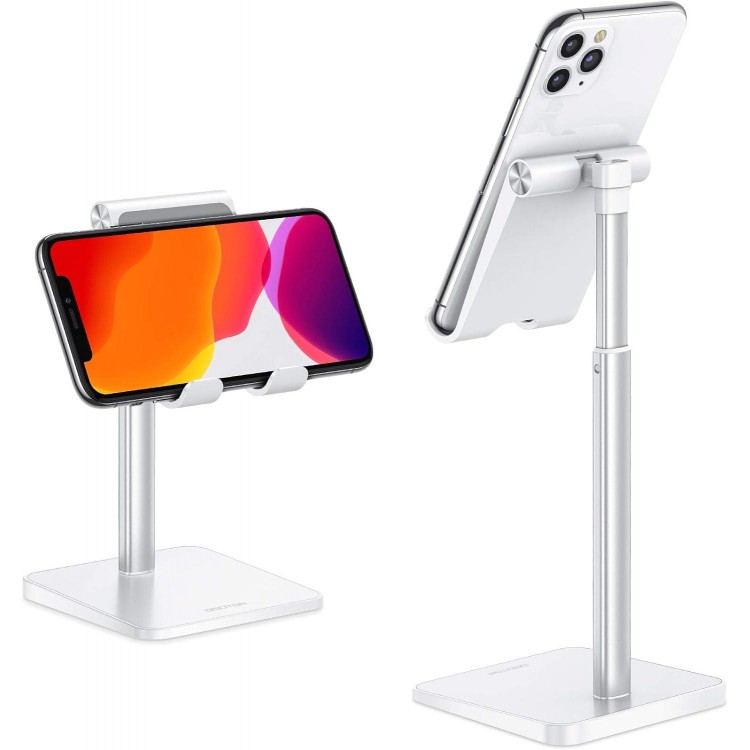 Cell Phone Stand, OMOTON Adjustable Angle Height Desk Phone Dock Holder