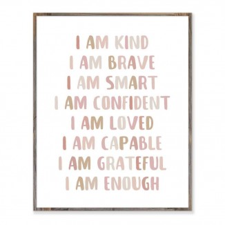 Affirmations Print, I Am Kind, I Am Brave, Affirmations For Kids