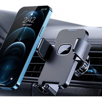 CINDRO Phone Holder Car [Upgrade Clip Never Fall] Car Phone Holder Mount Automobile Air Vent Hands Free Cell Phone Holder
