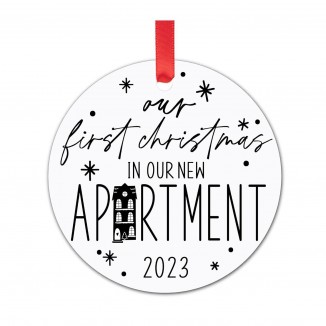Our First Christmas in Our New Apartment 2023 Christmas Ornament