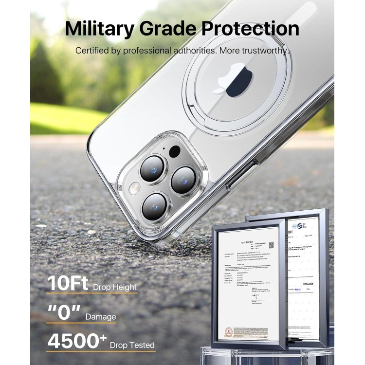 andobil for iPhone 15 Pro Max Case Military Drop Protection Non-Yellowing Magnetic iPhone 15 ProMax Case