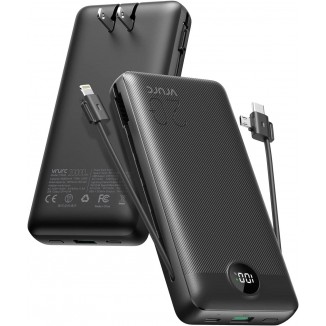 VRURC Portable Charger 20000mAh, Fast Charging Power Bank USB C,4 Output 2 Input Charging Bank Equipped