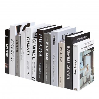 Decorative Books Bundle of Designer Book Decor Inspired CARDBOARD BOXES